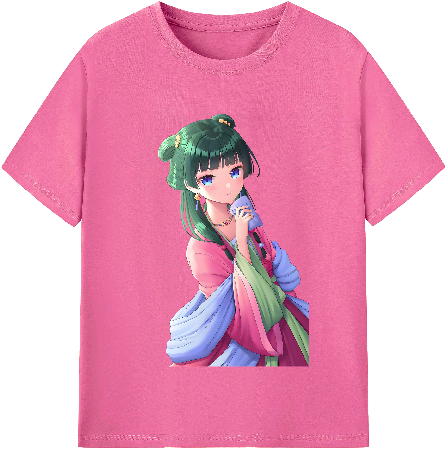（画像用） 薬屋のひとりごと The Apothecary Diaries レディースカジュアルプリントTシャツ（綿100％）